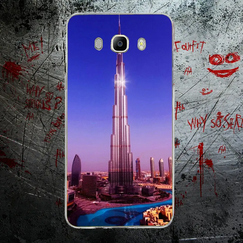 Дубай Burj Khalifa Tower Building мягкие ТПУ Силиконовые чехлы для телефонов сумки Samsung Galaxy J1