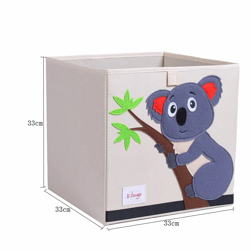 Koala Милый животный складной органайзер для хранения игрушек складной ящик для хранения одежды куб для детской спальни офисный Органайзер корзина для белья - Цвет: Koala
