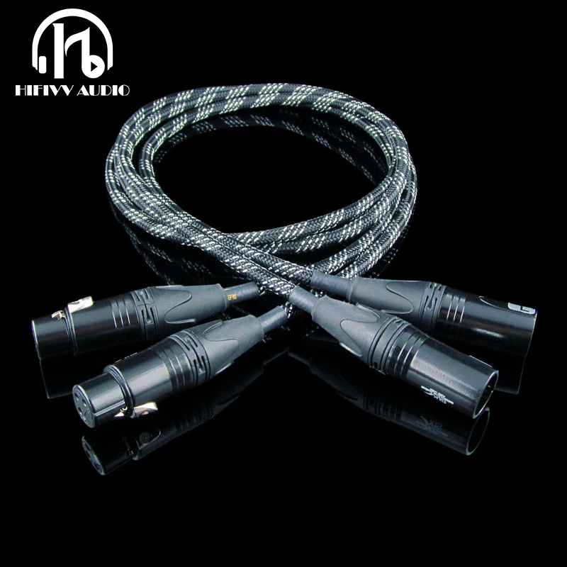 

hi end OCC copper XLR cable Fever grade signal Audio wire amplifier cable 0.5m 1m 1.5m 2m DIY