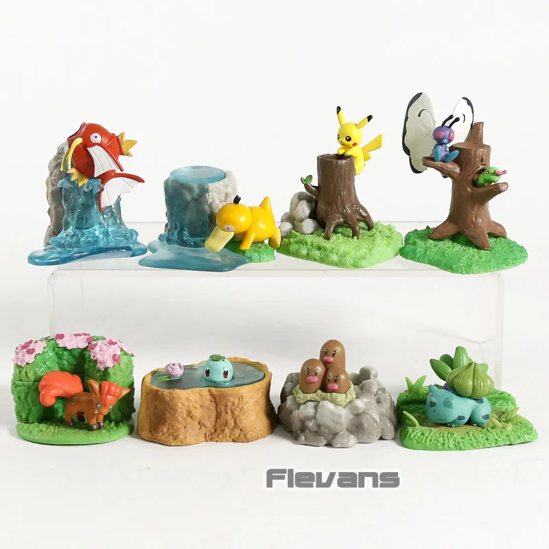 A no box Монстры центр Eevee Charizard Venusaur Blastoise Mewtwo Jigglypuff Lapras настольные Фигурки игрушки куклы подарки 8 шт./компл - Цвет: A no box