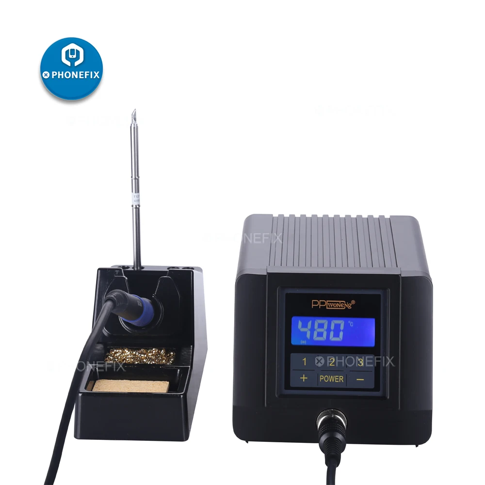 Умная Бессвинцовая паяльная станция PHONEFIX PPD1200 ESD светодиодный светодиодным