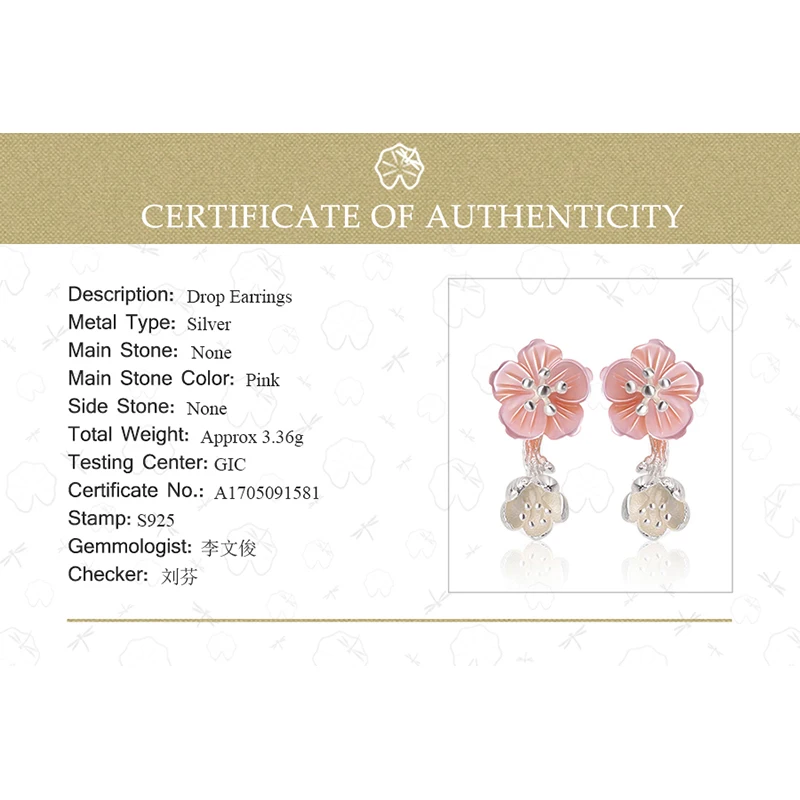 Lotus Fun Moment Real 925 Sterling Silver Natural Creative Handmade Fashion Jewelry Unique Begonia Flowers Drop Earrings Brincos|925 sterling|drop