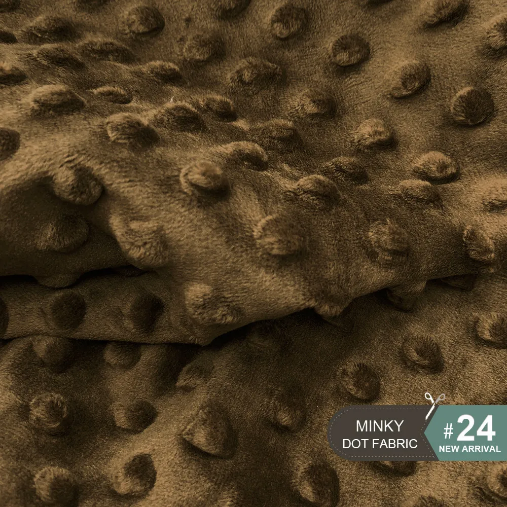 24 1 шт. 45x45 см 30 цветов супер мягкая ткань Minky Dot ручная работа шитье одеяло игрушки материал антипиллинг плюшевая ткань экологически чистая - Цвет: 24