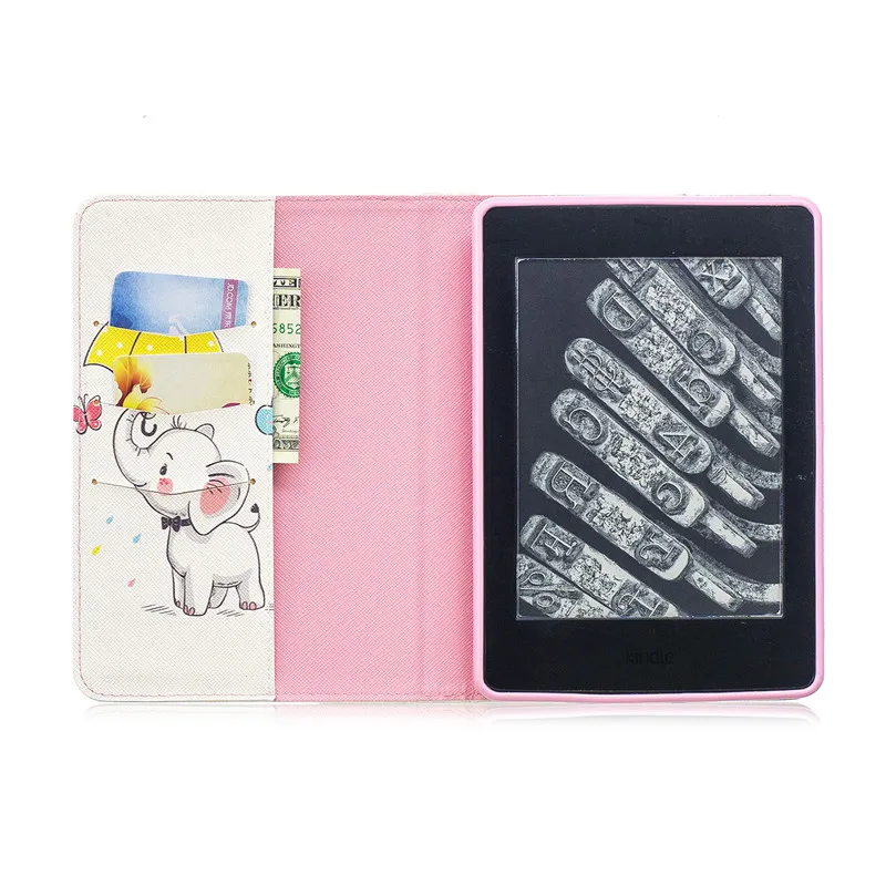 Wekays для Amazon Paperwhite 1/2/3 Мультяшные бабочки Кожаные чехлы Чехол Kindle 1 2 3 6 0 дюймов