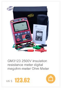 Vici VC4105A цифровой тестер сопротивления заземления 0-1999ohm тестер переменного напряжения заземления 0-199,9 в ЖК-тестер заземления с подсветкой