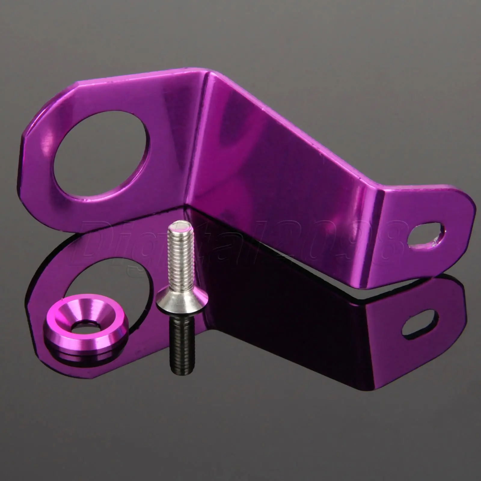 Гоночный настоящий авто алюминиевый радиатор кронштейн для крепления JDM стиль