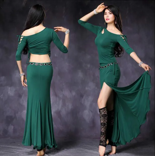Костюм для танца живота одежда 4 цвета топ + юбка Размеры M L XL 1021 3011|belly dance top|belly
