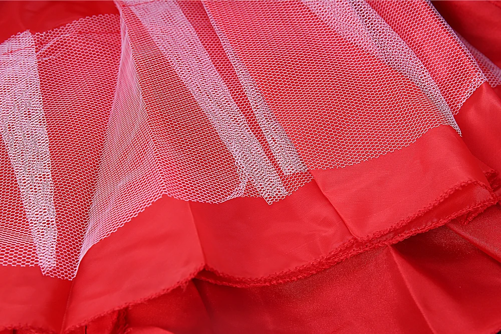 Платья Cutestyels для девочек с красными и черными цветами свадебные платья