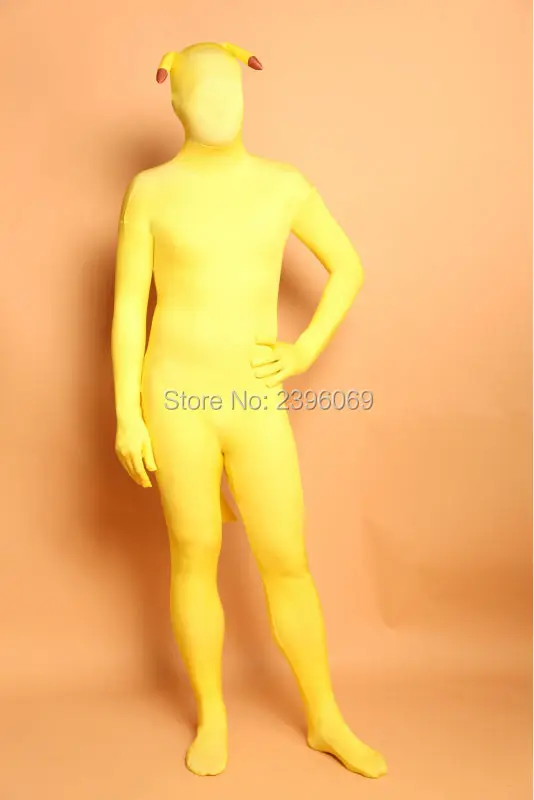 

(LS090) милые Мультяшные животные Тигр Спандекс полный узор многоцветные Zenai фетиш костюмы костюм на Хэллоуин