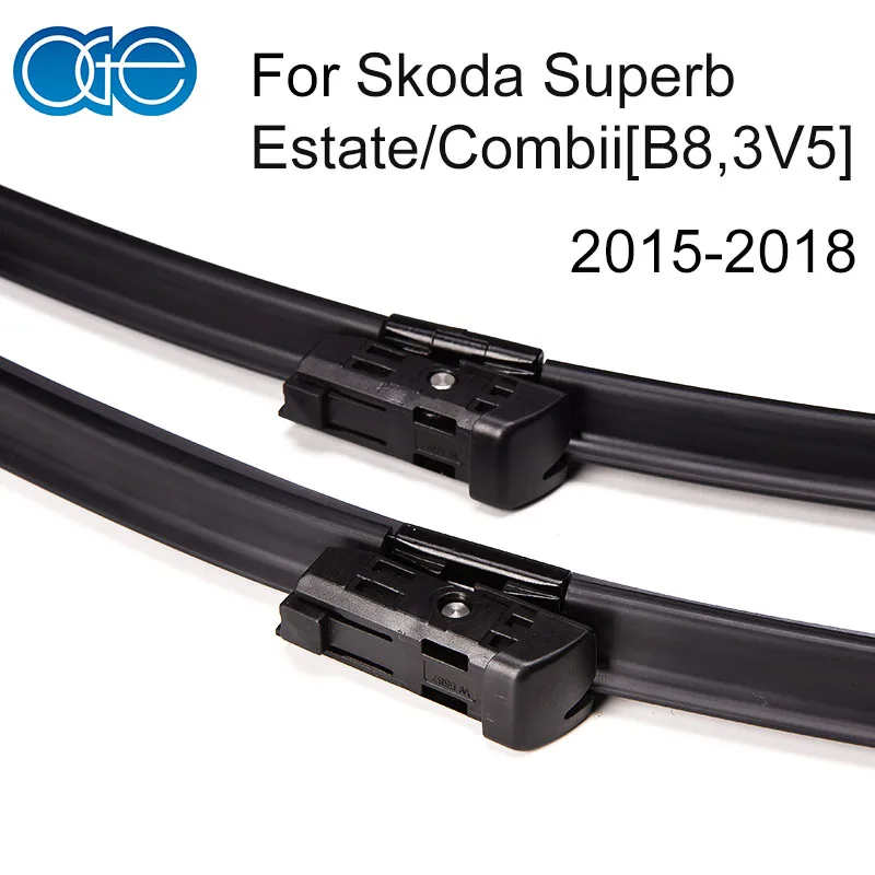 2015-2018 B8 OGE переднее и заднее лезвие стеклоочистителя для Skoda Superb Estate/Combi 2009- высокое количество дворники из натурального каучука автомобильные аксессуары - Цвет: 2015-2018 B8