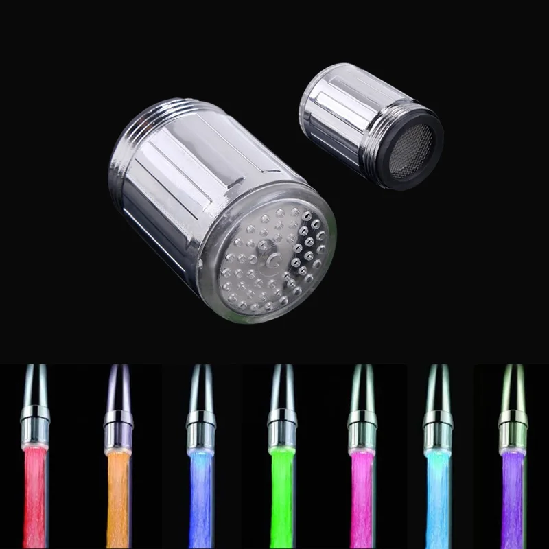 Насадка для душа со светодиодный ной подсветильник меняющая цвет аэраторы крана