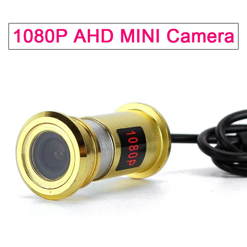 2MP 1080P рыбий глаз мини AHD камера Золотой дверной глазок Домашняя безопасность AHD мини камера для ahd DVR системы