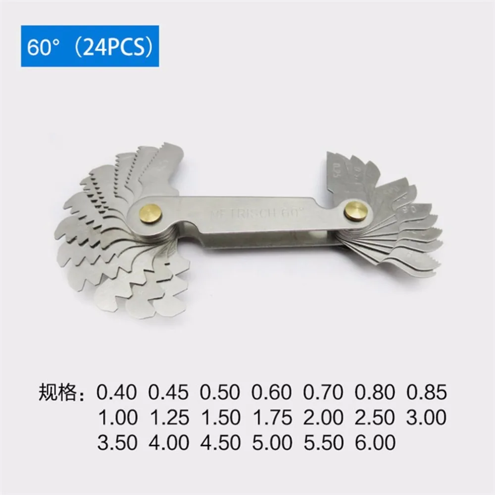 Teeth Metric Tooth Gauge Thread Model Rib Pattern 60 Degree Braces | Инструменты