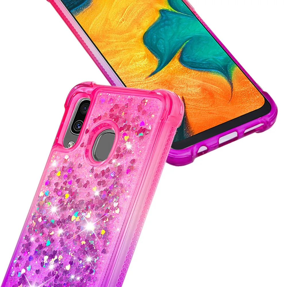 Чехол для samsung Galaxy A70 A50 A40 A30 A20 A10, градиентный Блестящий силиконовый чехол для samsung Galaxy Note 10 Plus