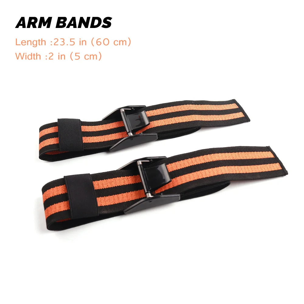 2 Arm Bands BFR окклюзионные обертывания Pro Эспандеры для фитнеса, для рук, ног, бластер, эластичные полосы для упражнений для тренировки с ограничением потока крови - Цвет: 2 Arm Bands