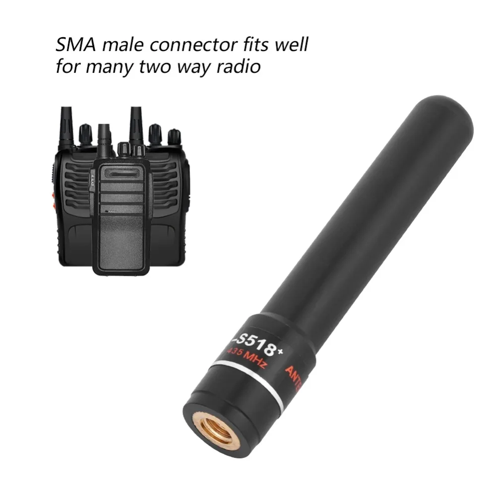 SOONHUA HH S518 SMA мужской 144 430 МГц с высоким коэффициентом усиления Двухдиапазонная короткая антенна двухсторонняя радио антенна для Vertex iCOM iRadio BAOFENG KSUN