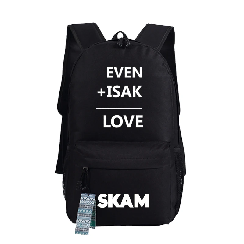 Мужчины Женщины Мужская Норвегия Skam ИСАК ДАЖЕ Рюкзак Сумка Школа Многоцветный
