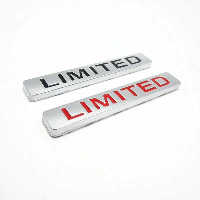 

Wholesale Black / Red LIMITED Metal Emblem Badge Sticker Auto Body Side Wing car stickers Car styling