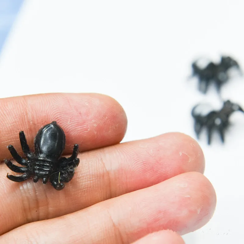 20 шт./лот горячая Распродажа ПВХ искусственный белый паук насекомое модель