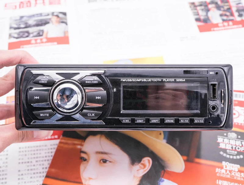 Автомобильный радиоприемник с ЖК-дисплеем 12 В поддержка TF/FM/USB/SD | Автомобили и