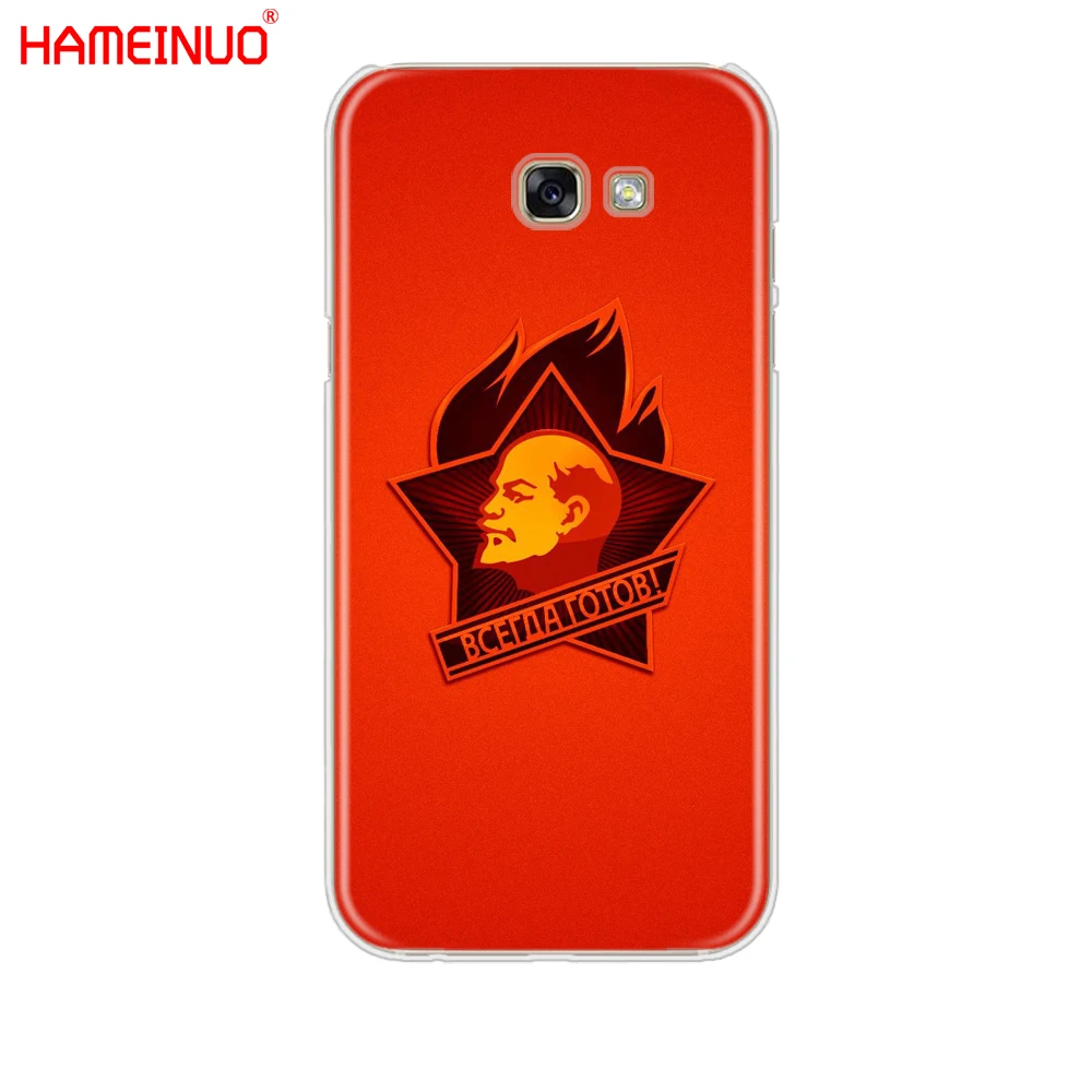 HAMEINUO lenin флаг Советского Союза чехол для сотового телефона Samsung Galaxy A3 A310 A5 A510 A7 A8 A9
