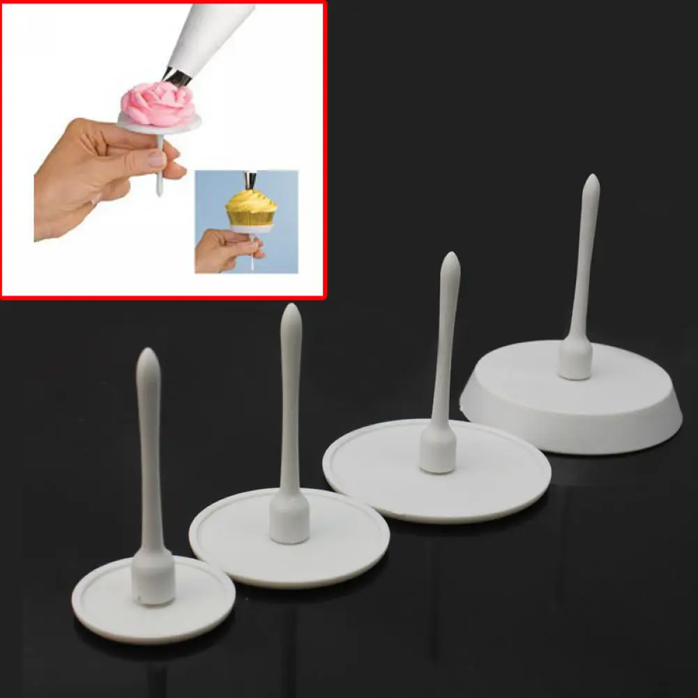 Белый Sugarcraft подставка для кекса крема глазури цветочные украшения ногтей
