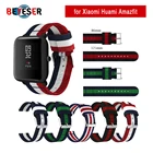 Сменный ремешок для наручных часов Xiaomi Huami Amazfit Bip Lite Pace Youth Bit S GTR 42 мм, нейлоновый, 20 м