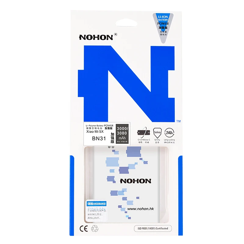 NOHON Батарея для Xiaomi mi 4C 5 5S 5X 6 mi 5X mi 5S mi 5 mi 4C mi 6 Redmi Примечание 5A BN31 BM22 BM35 BM36 BM39 аккумулятор Замена телефон Bateria