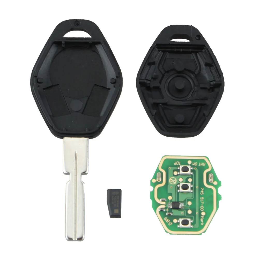 3 Buttons Car Remote Control Key 433mHZ ID44 Chip HU58 For BMW 325i E38 E39 E46 M5 X3 X5 1995-2006 3/5/6/7 Series | Автомобили и