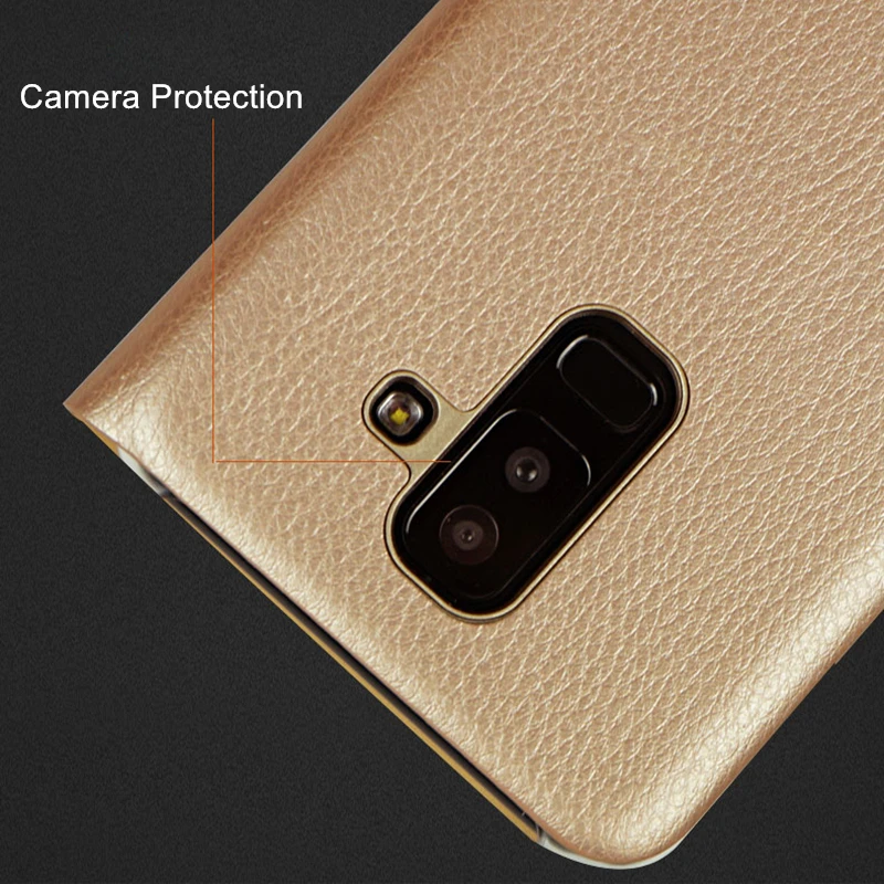 A6 2018 для samsung Роскошный чехол из искусственной кожи с откидной крышкой слот карт