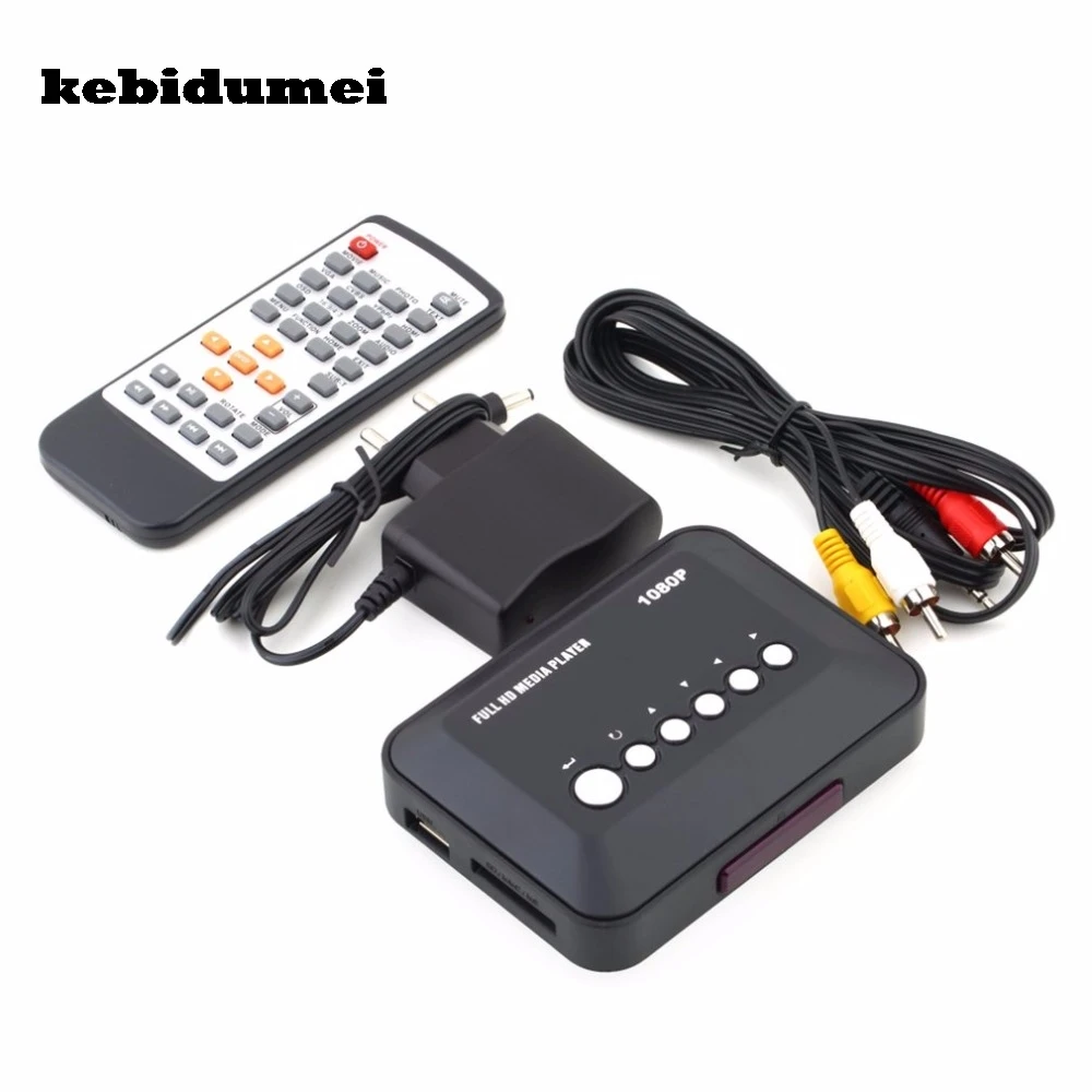

USB 2,0 1080P HD SD/MMC TV Video SD MMC RMVB MP3 5V 2A Multi TV USB HDMI-совместимый медиаплеер коробка с ИК пультом дистанционного управления