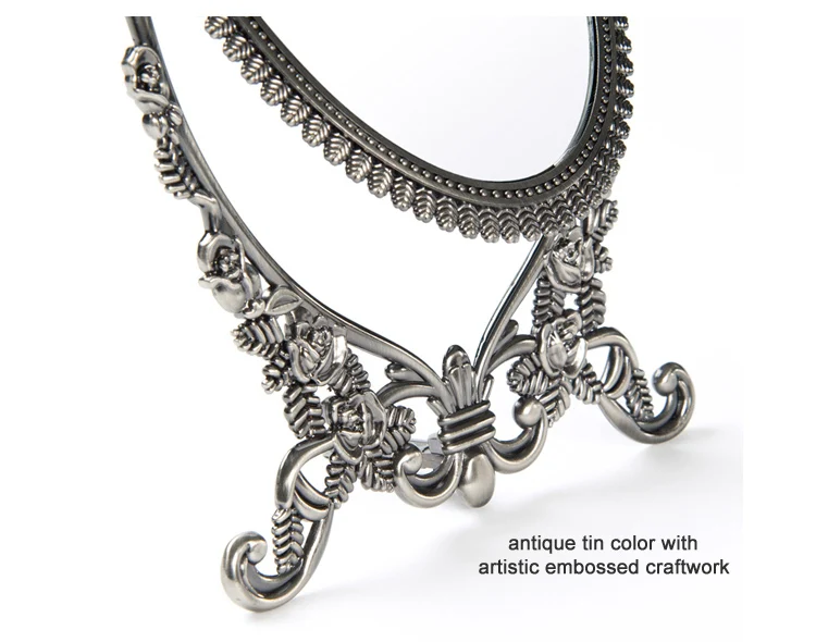 Вращающийся на 360 градусов двойной складной столик в ретро стиле металлический