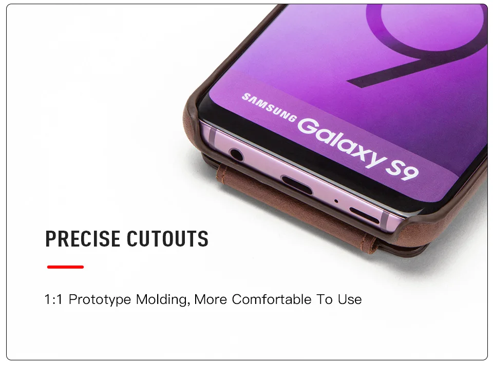 Роскошный чехол для телефона из натуральной кожи для samsung S9, тонкий мягкий чехол для телефона для Galaxy S9, чехол с отделением для карт и магнитным карманом