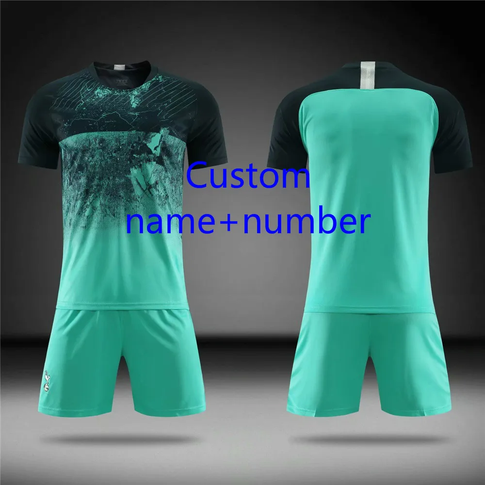Custom name number Пустые футбольные майки спортивный костюм футбольный тренировочный костюм футбольные Джерси и шорты Спортивная одежда на заказ футбольный Джерси спортивный костюм - Цвет: Custom name number