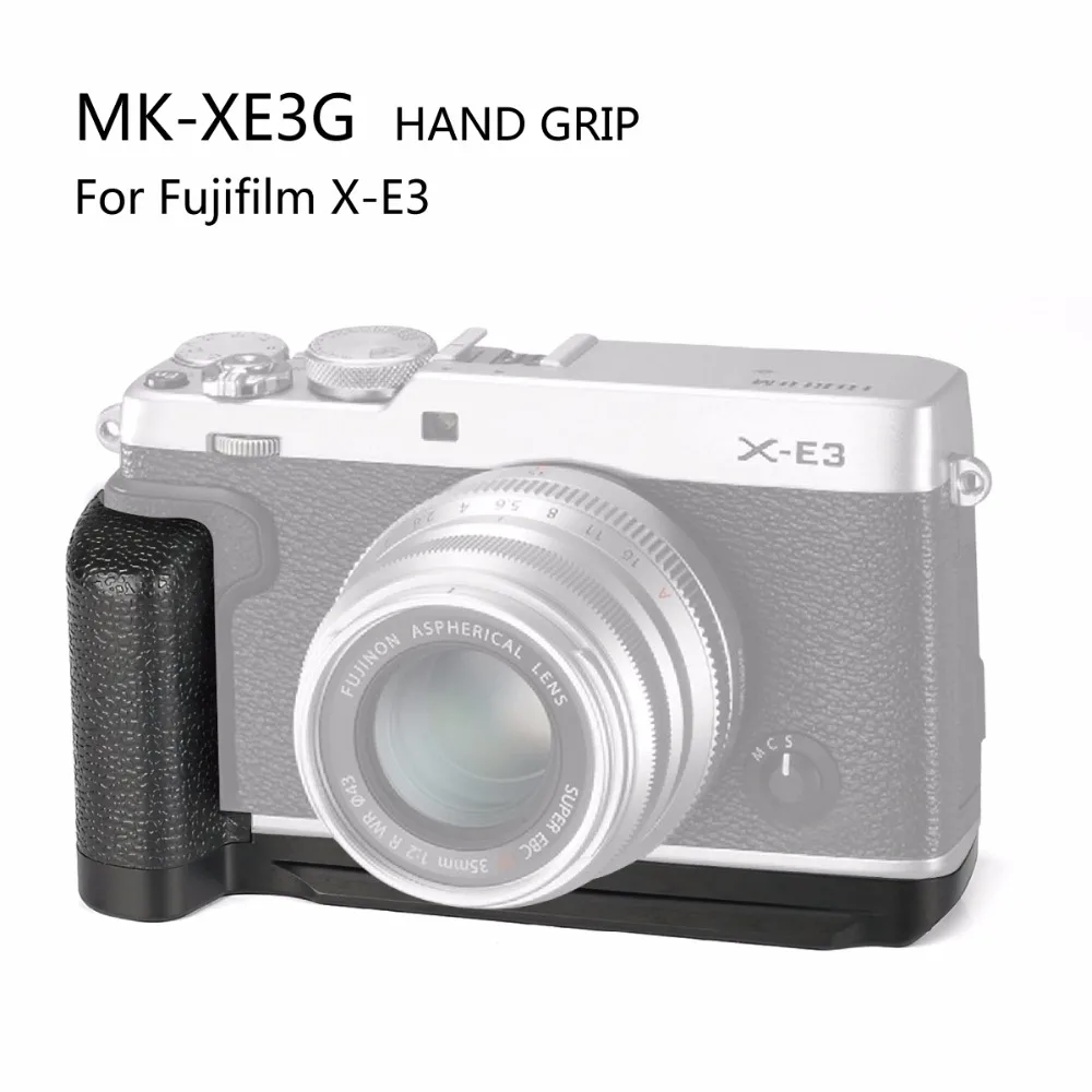 

Meike MK-XE3G Aluminum Alloy Hand Grip Quick Release Plate L Bracket for Fujifilm X-E3 XE3 Camera