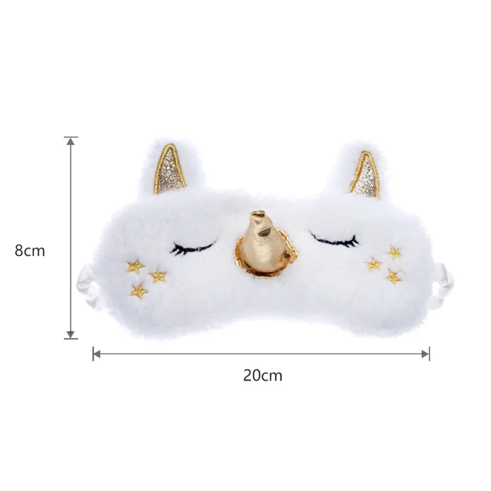 1pc Cartoon Unicorn Party Favors Sleeping Eye Mask Plush Shade Cover Blindfold Eyeshade Birthday Supplies |