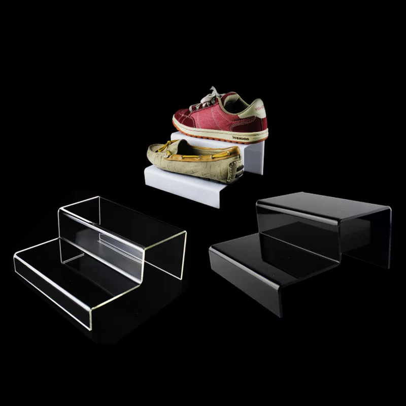 Акриловая подставка для обуви с двойной лестницей аксессуары и бумажников