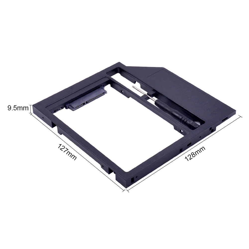 CHIPAL Универсальный 2nd HDD Caddy 9 мм SATA 3,0 для 2," 9,5 мм 7 мм SSD чехол Корпус жесткого диска для ноутбука CD корпус для ноутбука DVD ROM optibay