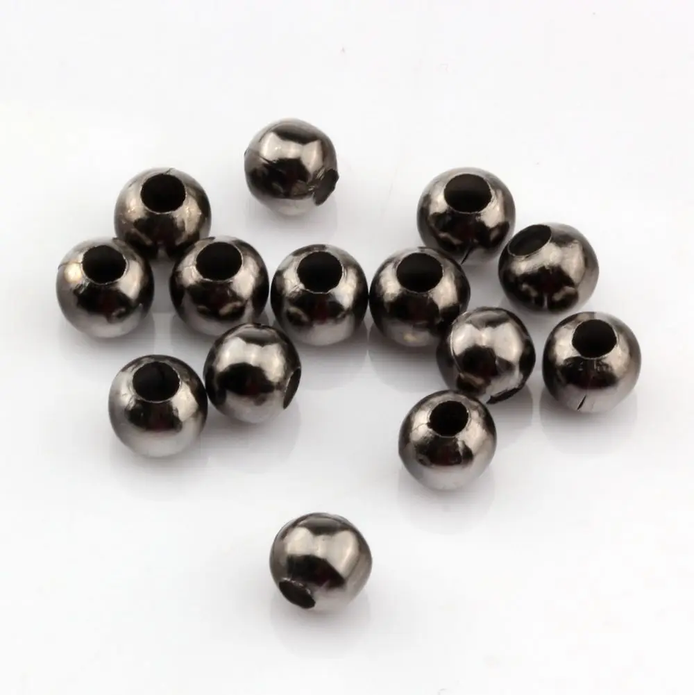 Hot ! 40pcs Black Seamless Ball Spacer Bead 6mm DIY Jewelry cv38 | Украшения и аксессуары