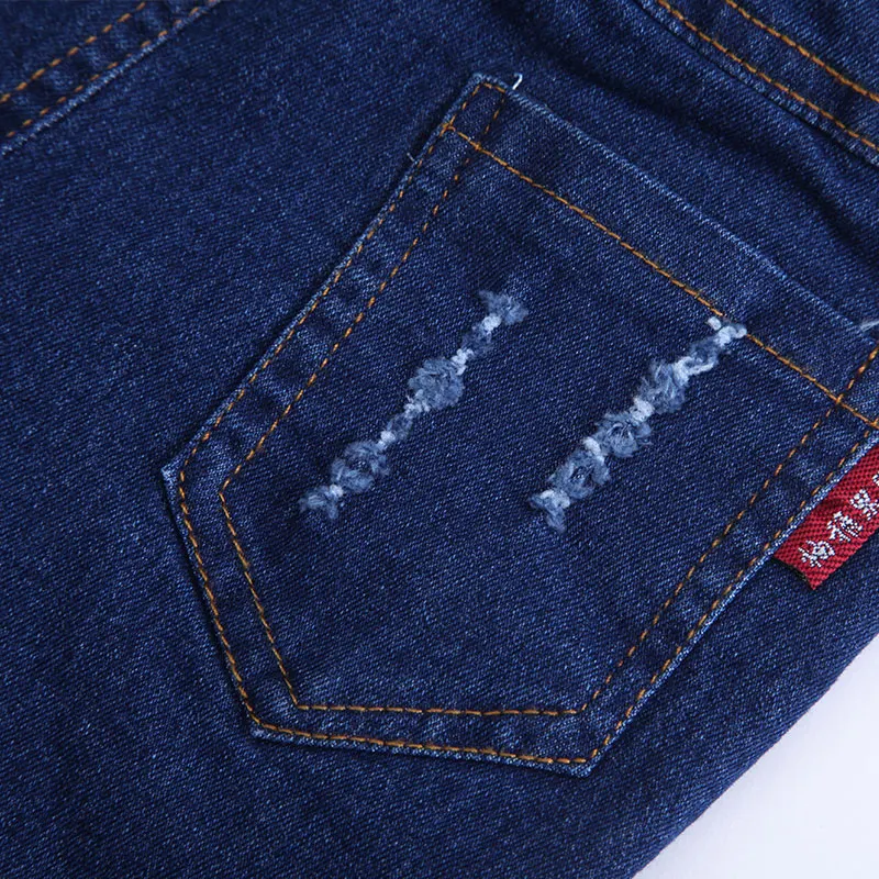 Осень 2019 детская одежда повседневные джинсы для девочек Мультяшные зимние