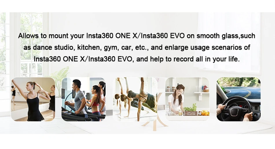Для Insta 360 ONE X/EVO подводная панорамная экшн-камера Sports glass/Автомобильный кронштейн с присоской подставка крепление база