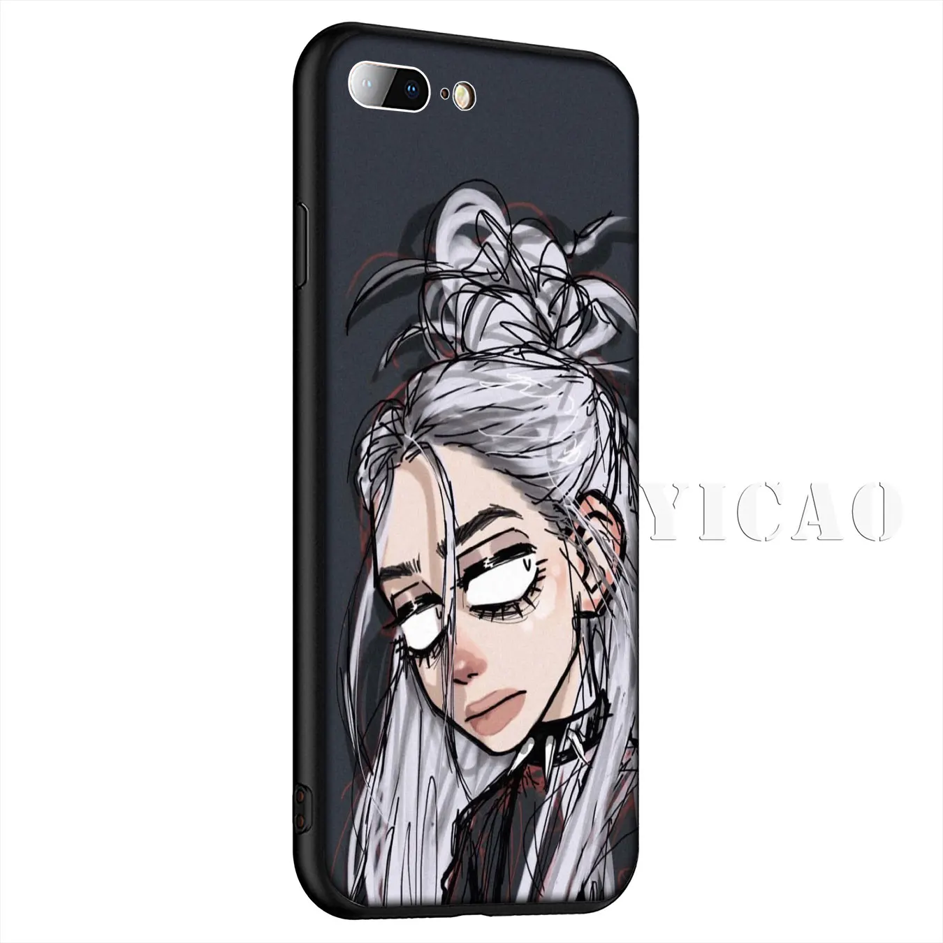 Силиконовый мягкий чехол Billie Eilish 13 для iPhone 11 Pro Max XR X XS 8 7 6 6S Plus 5 5S SE |