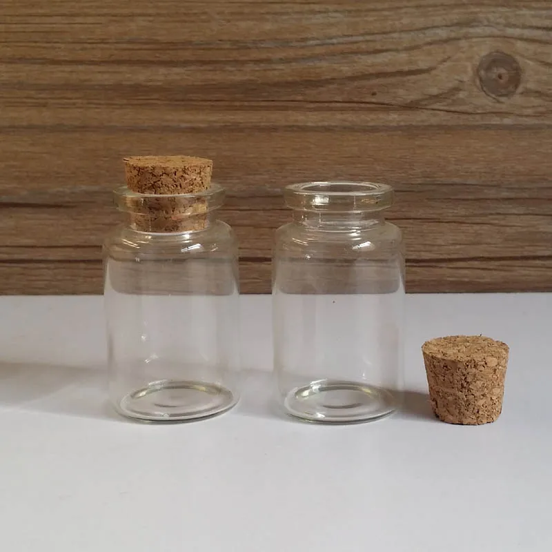 30x20 мл Стекло трубки с деревянным каркасом из пробкового дерева 20cc флакон