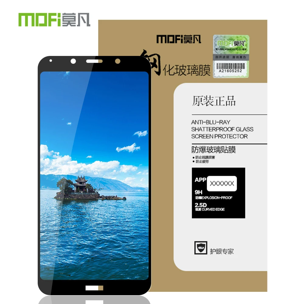 Redmi 7A 100% MOFi 9H полное покрытие Закаленное стекло Защитная пленка для экрана Xiaomi