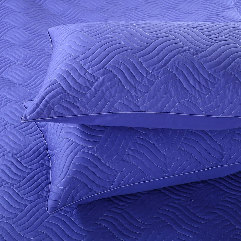 Стеганые хлопковые толстые queen King size серые роскошные наборы постельных принадлежностей набор постельного белья пододеяльник наволочка parure de lit