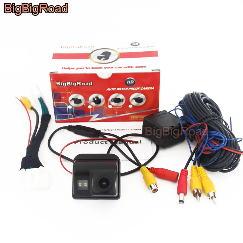 2 Power Relay BigBigRoad заднего вида резервного копирования Камера для Mazda CX-5 CX 5 CX5 Oiginal завод Экран с 28 контакты адаптера - Название цвета: 2 Power Relay