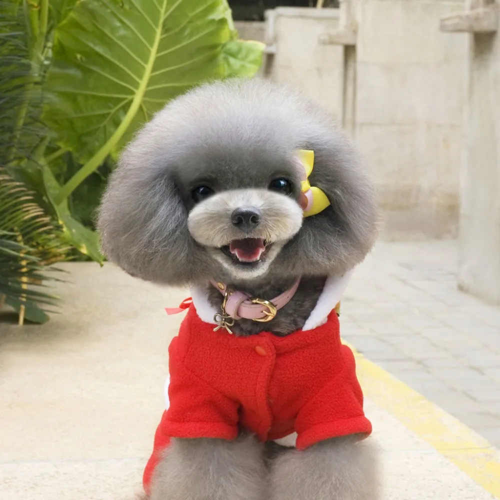 Senyepets pet Dogs Мода и досуг стиль Материал твердый хлопок красный цвет четыре фута