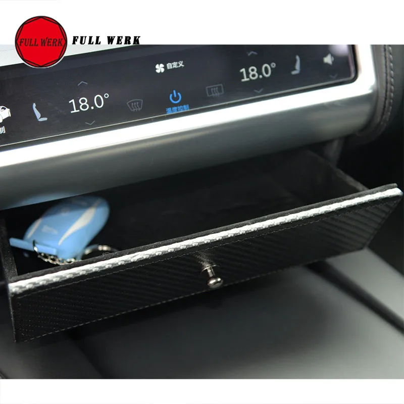 Ящик для хранения очков с центральной консолью Tesla Model X S контейнер лотка отсек из