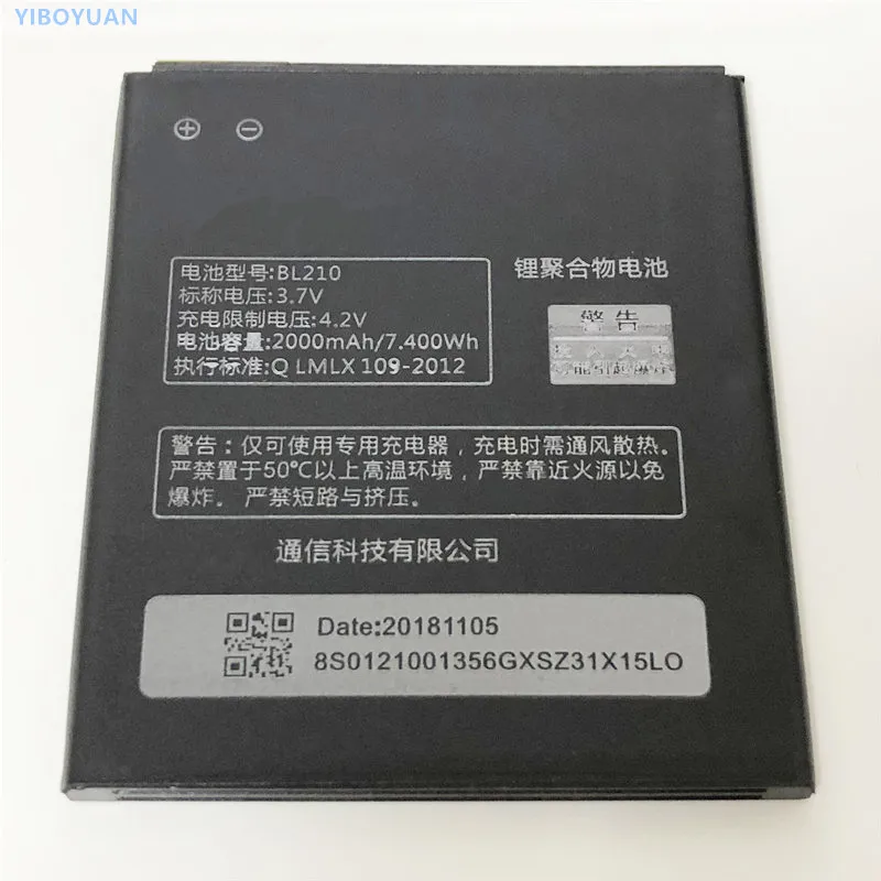 3,7 V 2000 мА/ч, BL210 для lenovo A536 A606 A656 A658T A750E A766 A770E A828t S650 S658t S820 S820E Батарея