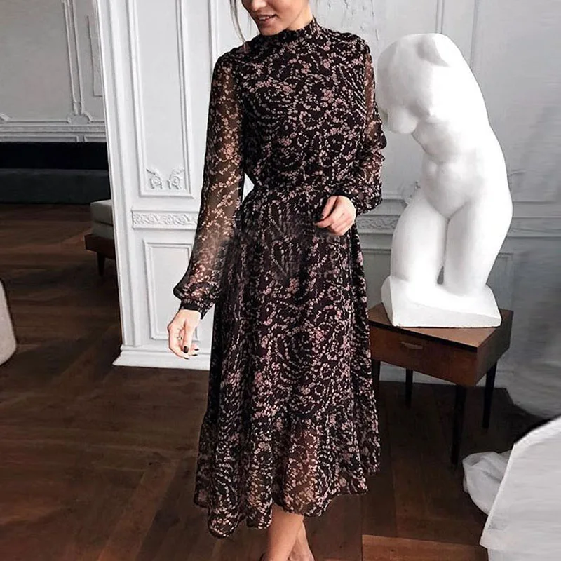 Женское платье Дамское летнее миди модное вечернее с поясом элегантное офисное